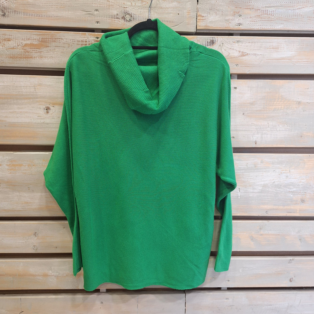 SWEATER CUELLO-VERDE MANZANA