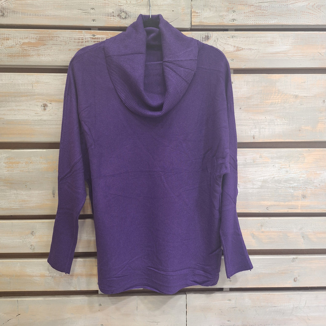 SWEATER CUELLO-MORADO