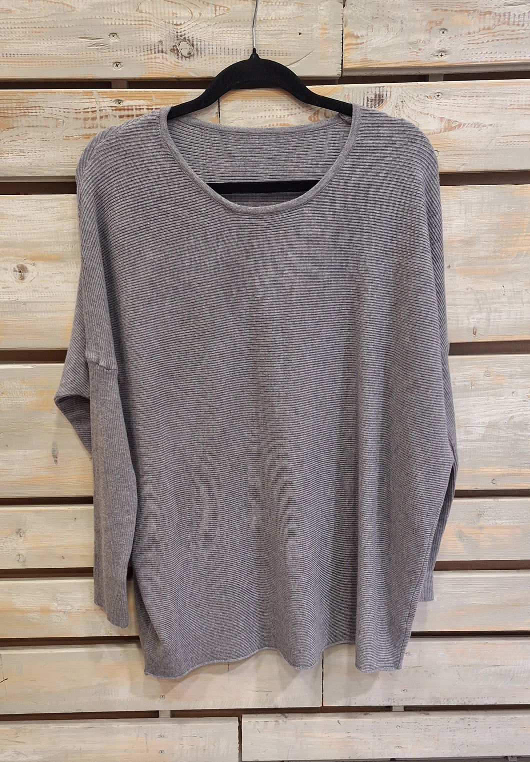SWEATER CUELLO REDONDO-PLOMO
