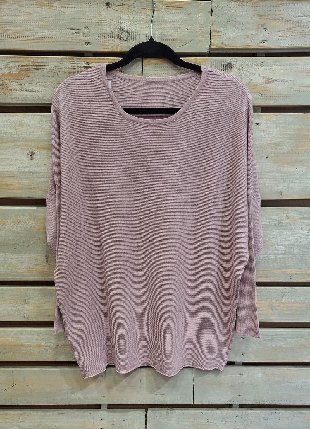 SWEATER CUELLO REDONDO-PALO ROSA