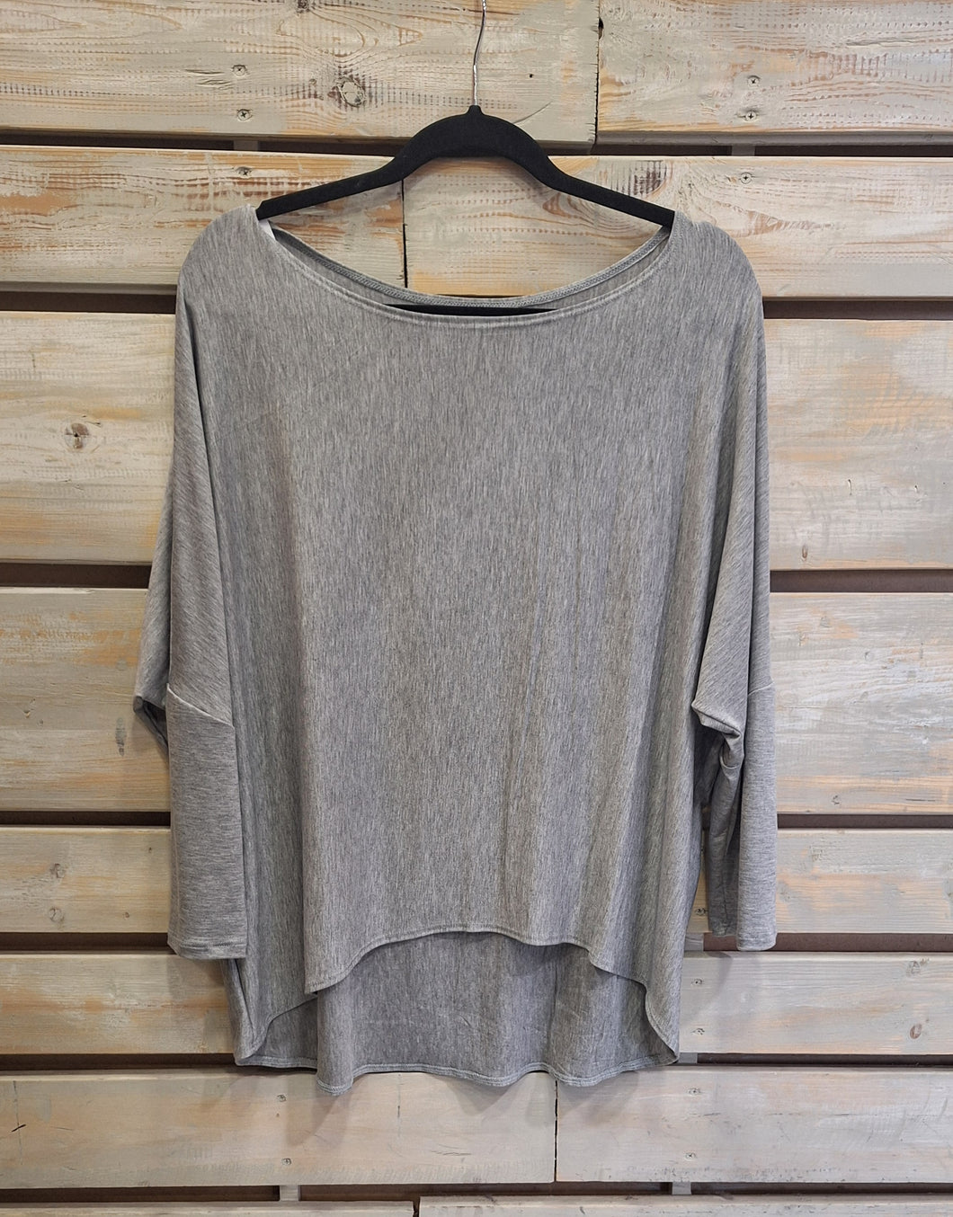 PATRICIA MANGA LARGA-GRIS MELANGE
