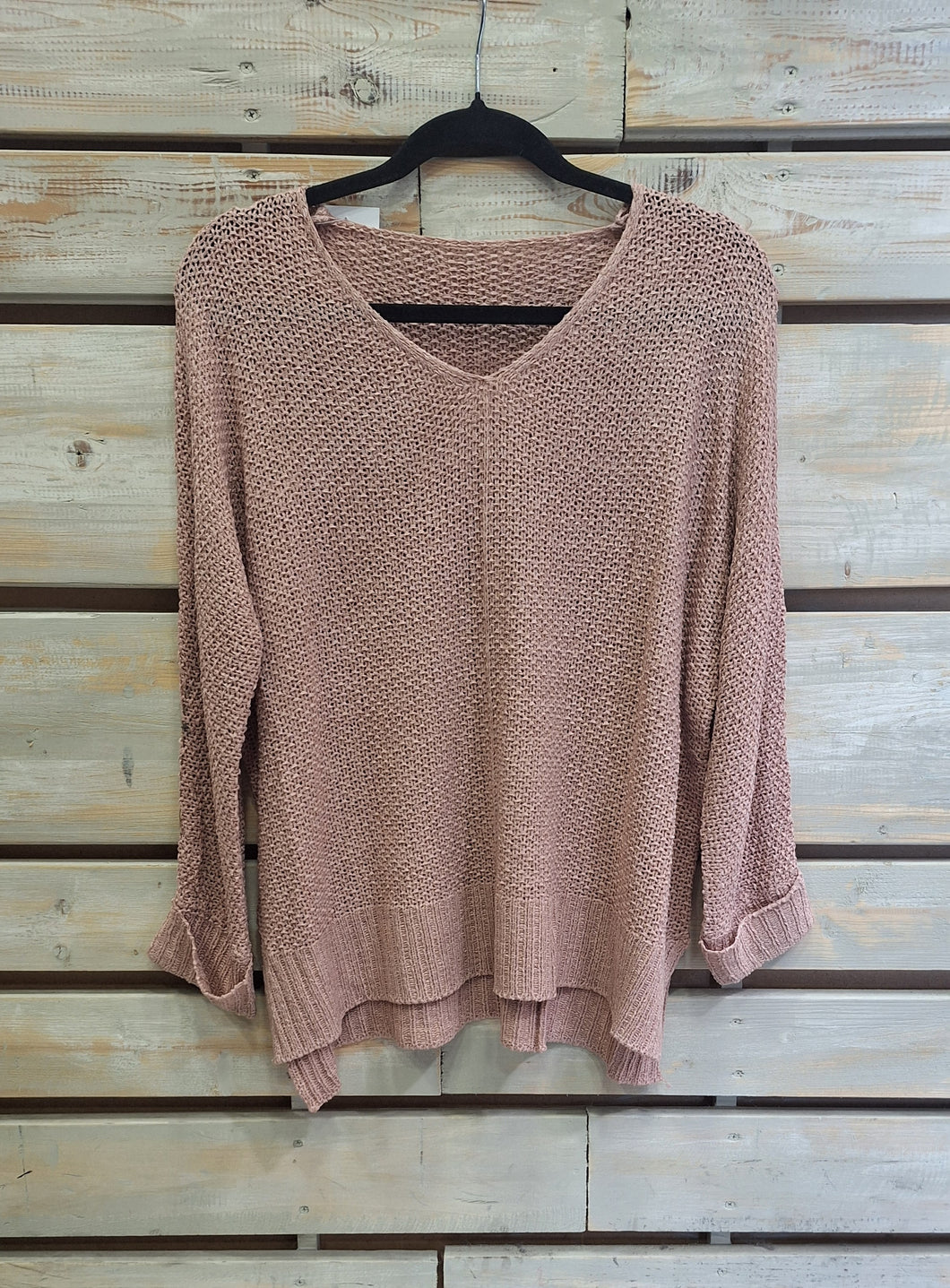 Sweater Hilo M-L/ Palo Rosa