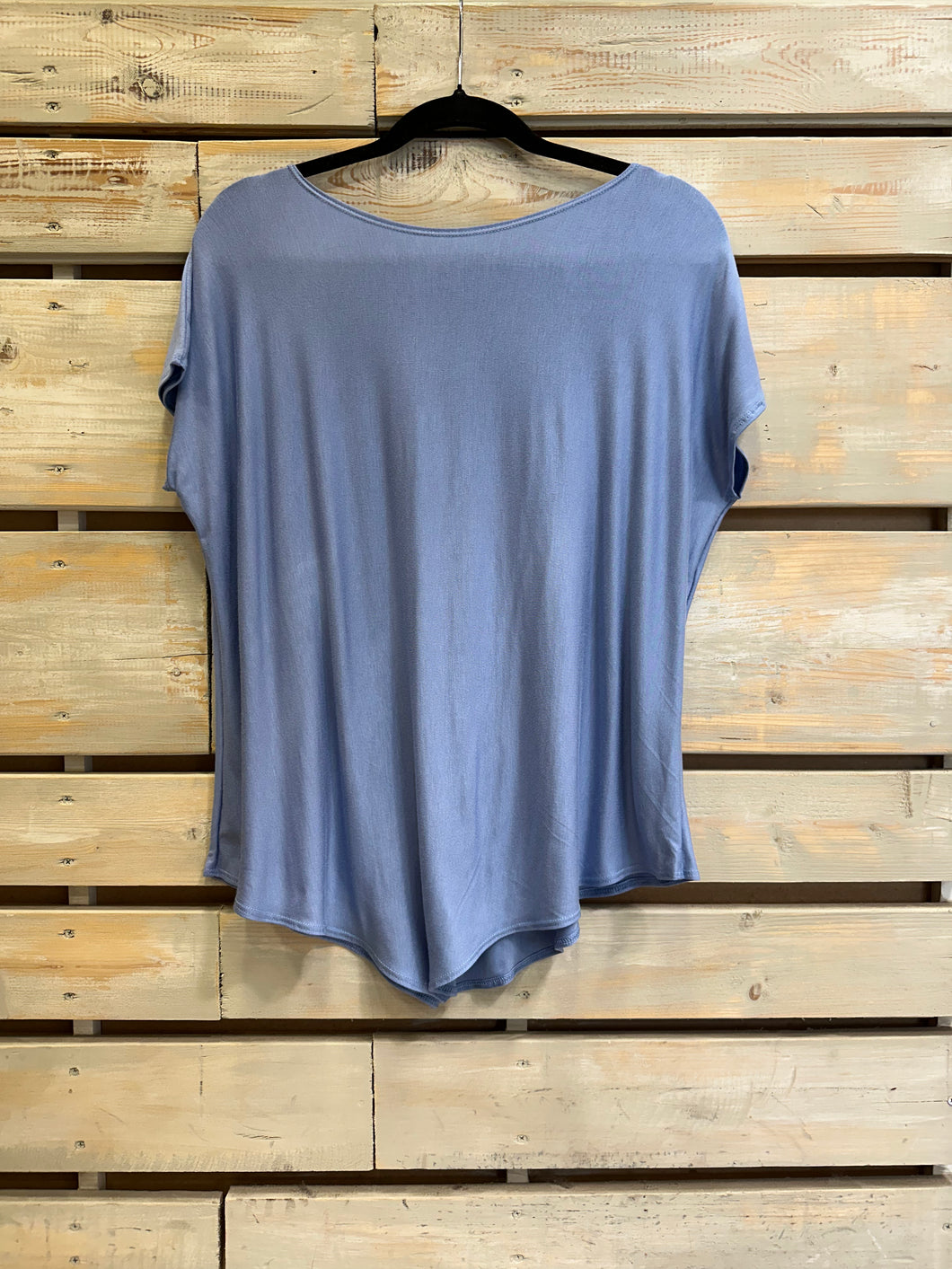 Ana Manga Corta- Celeste