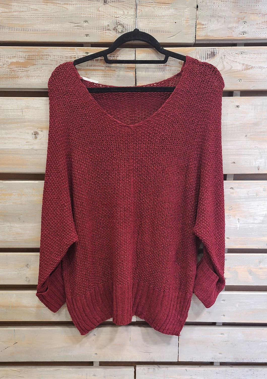 Sweater Hilo L-XL/ Ciruela