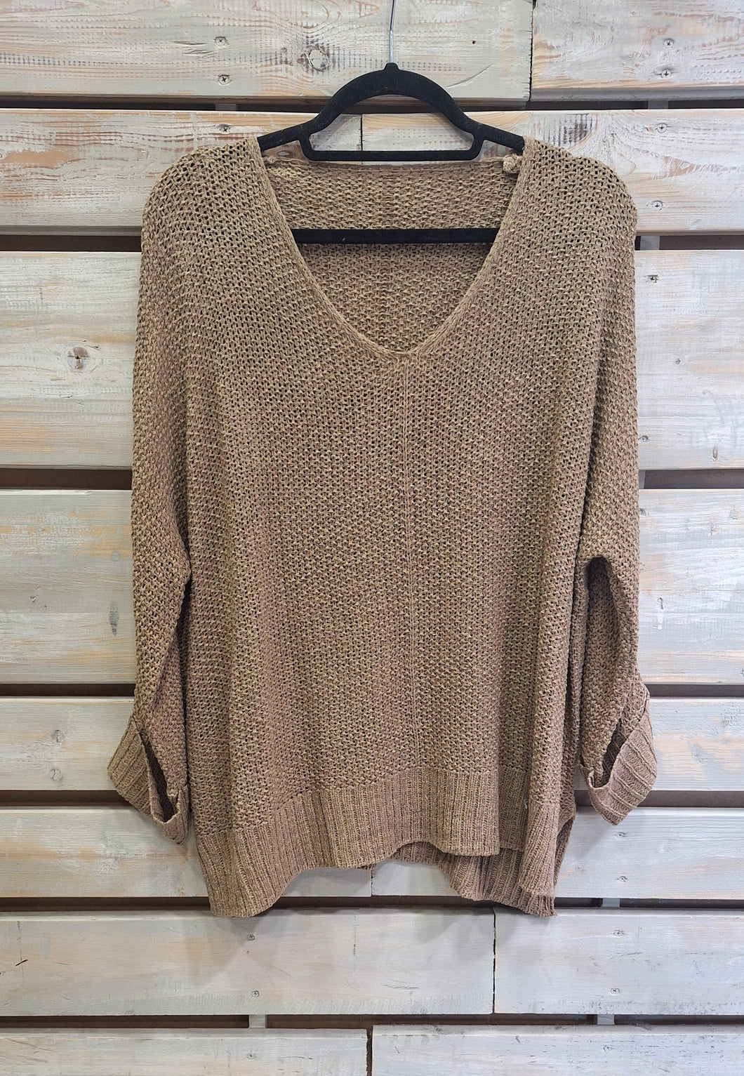 Sweater Hilo M-L/ Taupé